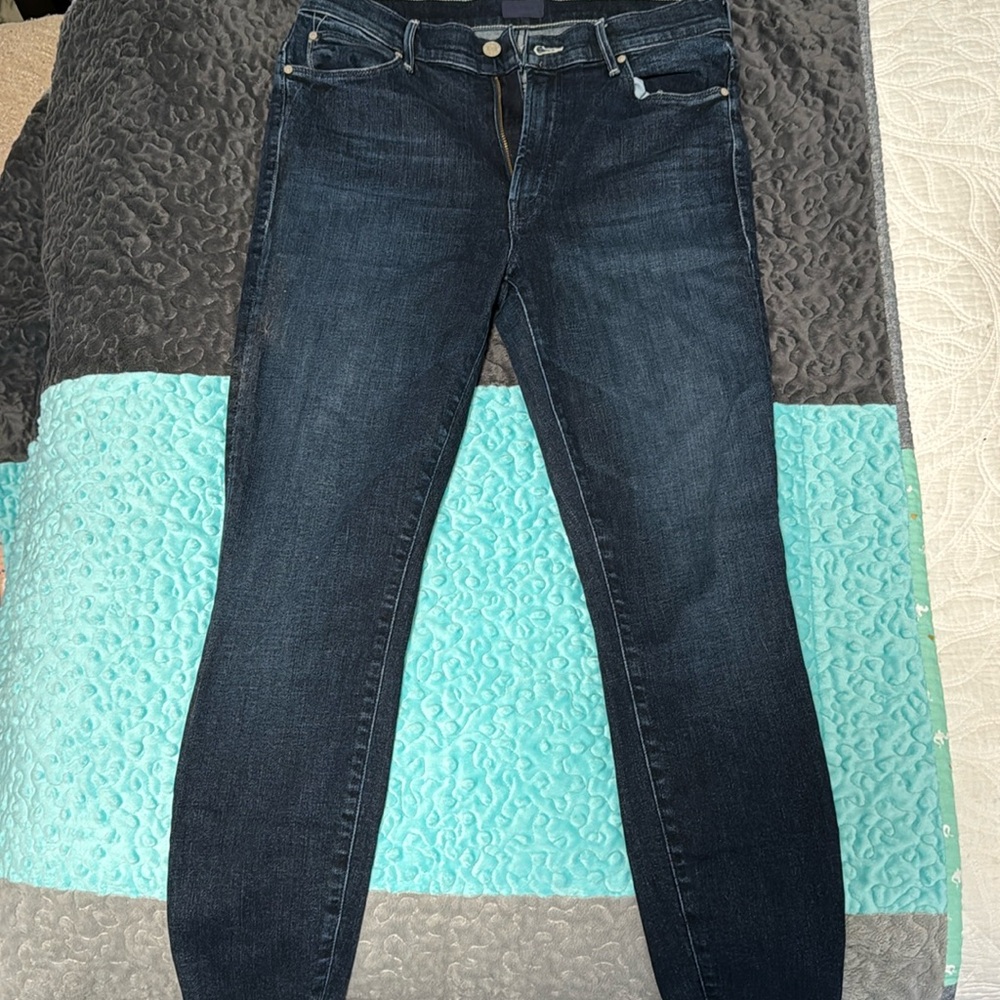 MOTHER Stunner Ankle Step Fray, Disco Dolls, Size 31